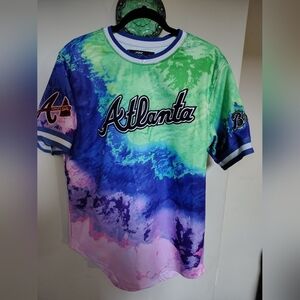 Pro Standard Tie Dye Green Pink Purple Atlanta Braves MLB
